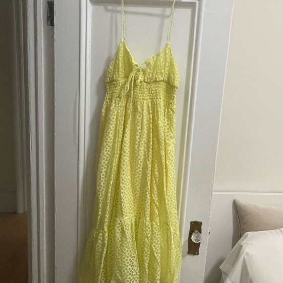 Urban outfitters yellow reina floral maxi dress - Picture 4 of 4